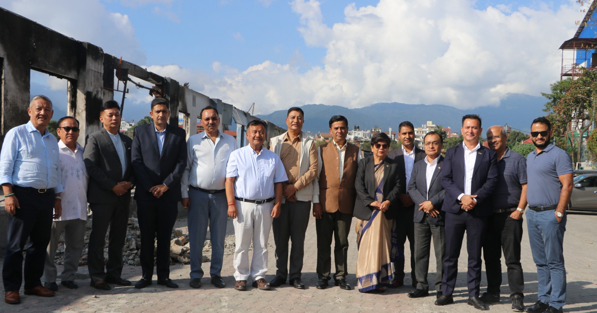 भाटभटेनी सुपरमार्केटको पुनर्निर्माणमा सहयोग गर्ने आईसीसी नेपालको प्रतिवद्धता