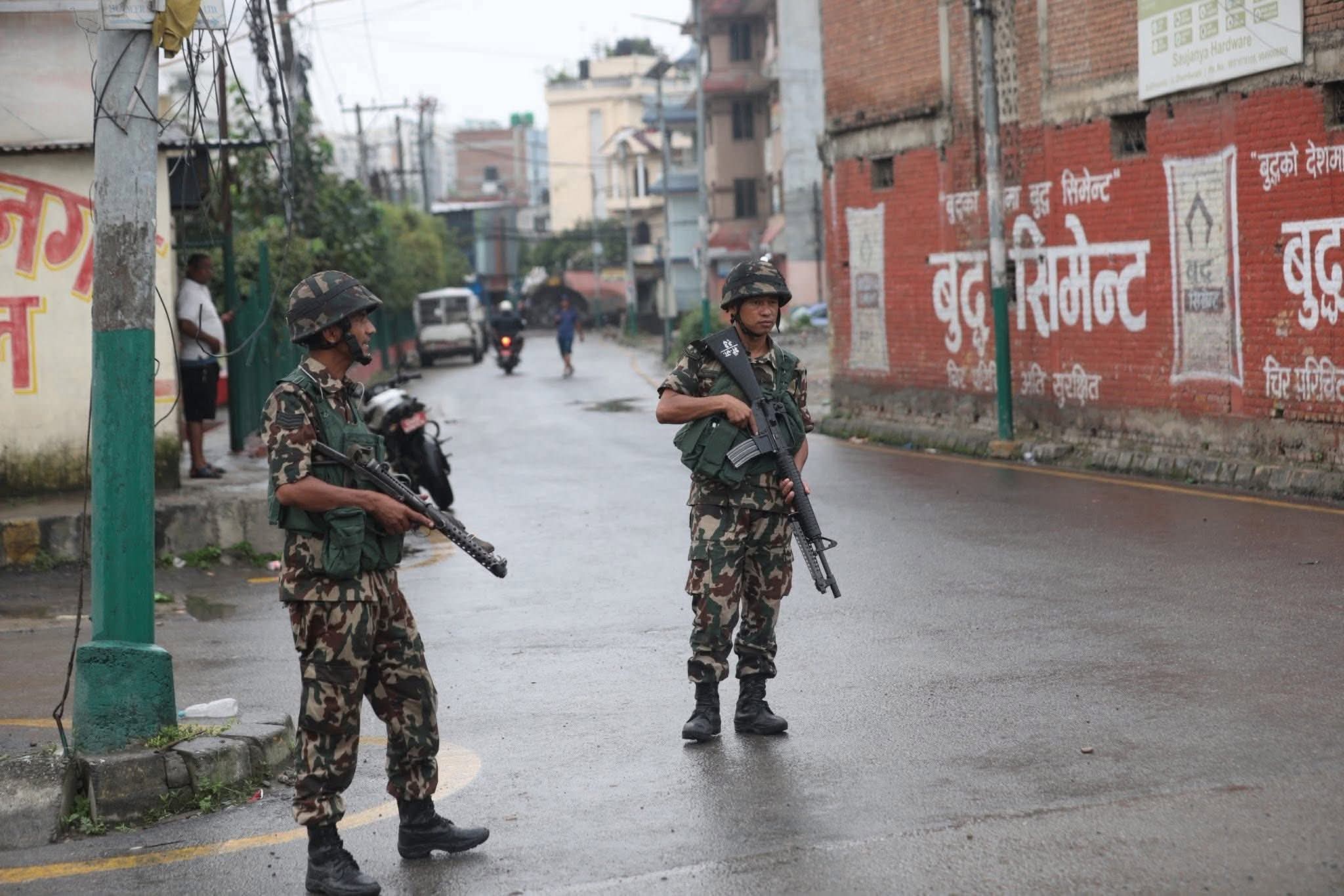 काठमाडौँमा अब शनिवार बिहानसम्मै कर्फ्यु, यस्तो छ सेनाको नयाँ आदेश