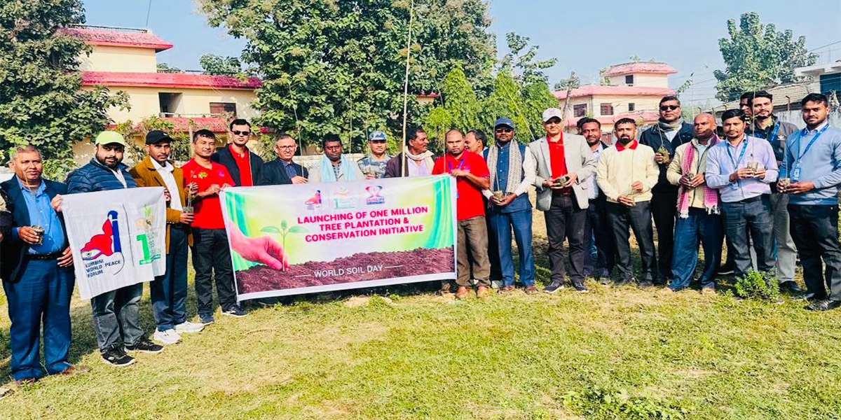 माटो दिवसमा सन नेपाल लाइफद्वारा वृक्षारोपण अभियानको सुरुवात