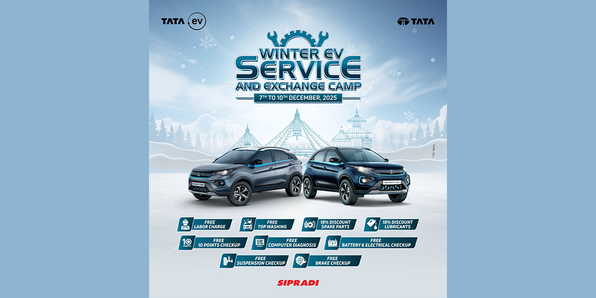 सिप्रदी ट्रेसिङद्वारा टाटा ईभीका लागि ‘Winter Service And Exchange Camp’ घोषणा